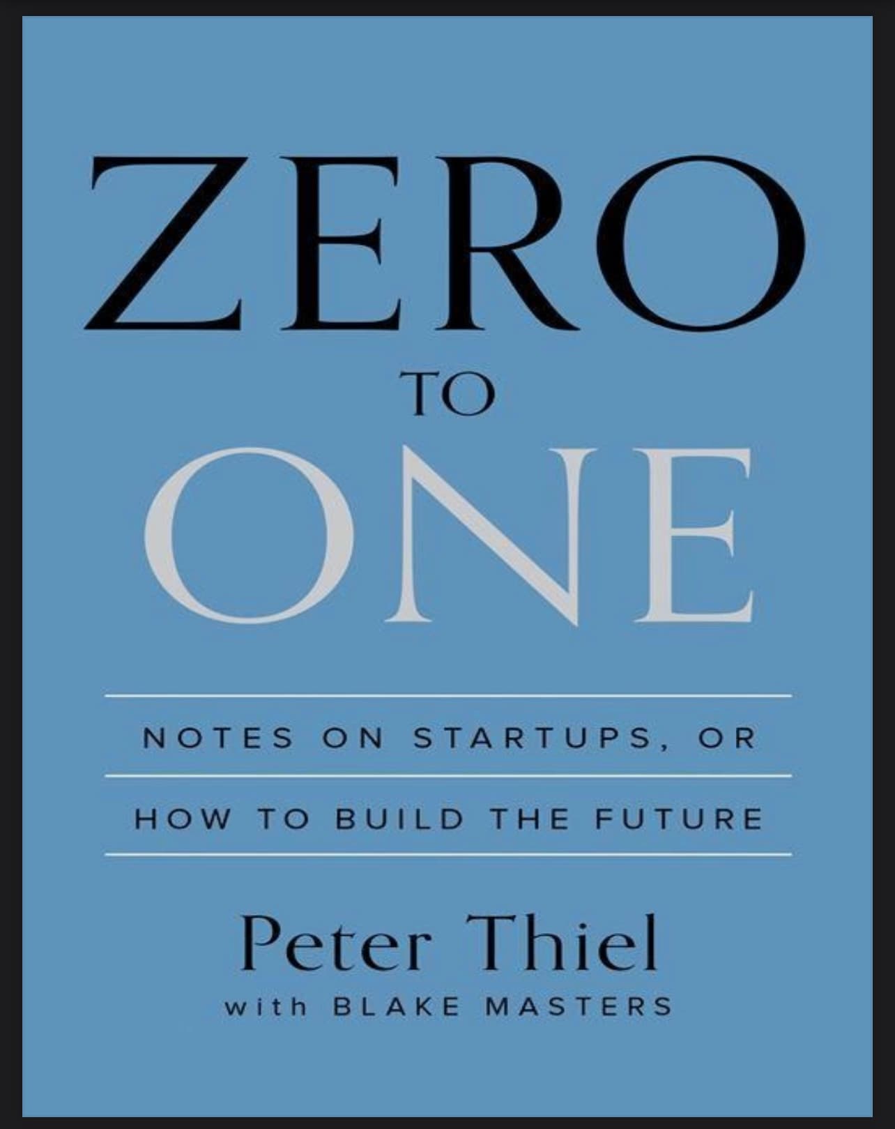 Cover of ZERO TO ONE